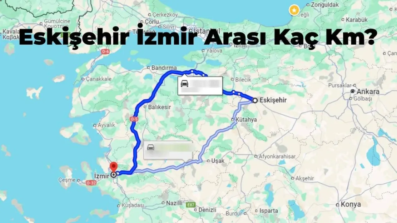 İç Anadolu'dan Ege'ye Uzanan Yolculuk, Eskişehir izmir arası kaç km?