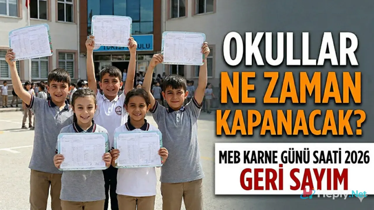 2026 Okullar Ne Zaman Kapanıyor? MEB Yaz Tatili ve Karne Günü Tarihi Netleşti!