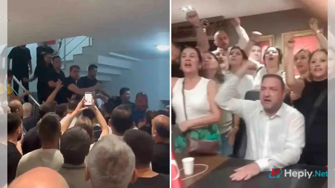 CHP İzmir İl Binasında Gerginlik, 30-40 Kişilik Grupla Kapıları Kırarak Girdiler