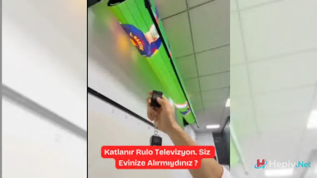 Çin'den Devrim, Perde Gibi Katlanabilen Ekran Teknolojisi Videolu Haber