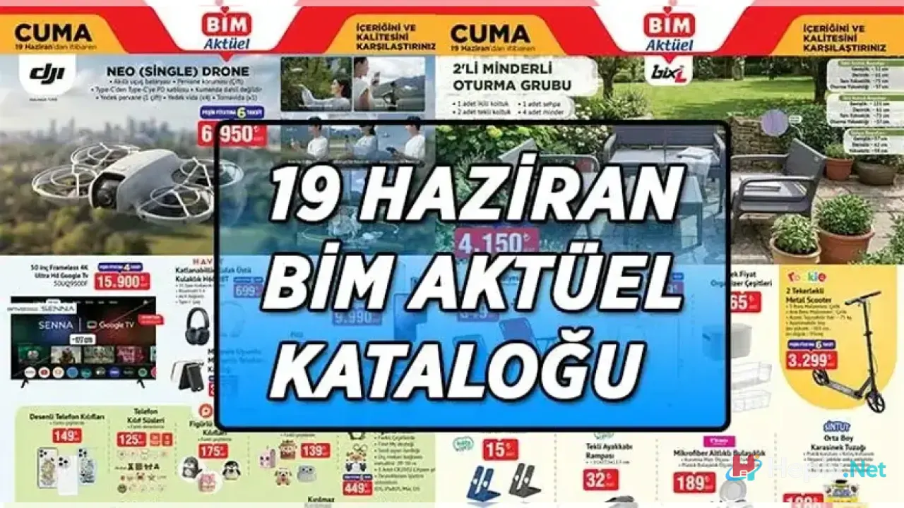 BİM 19 Haziran Aktüel Kataloğu Yayınlandı, Dev İndirimler, Teknoloji ve Yaz Fırsatları