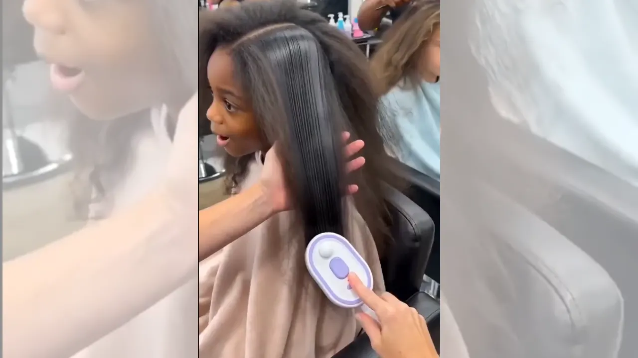 Yeni Nesil Saç Düzleştirici Buharlı Tarak Piyasaya Sürüldü Video! Mucize Gibi Düzleştiriyor!